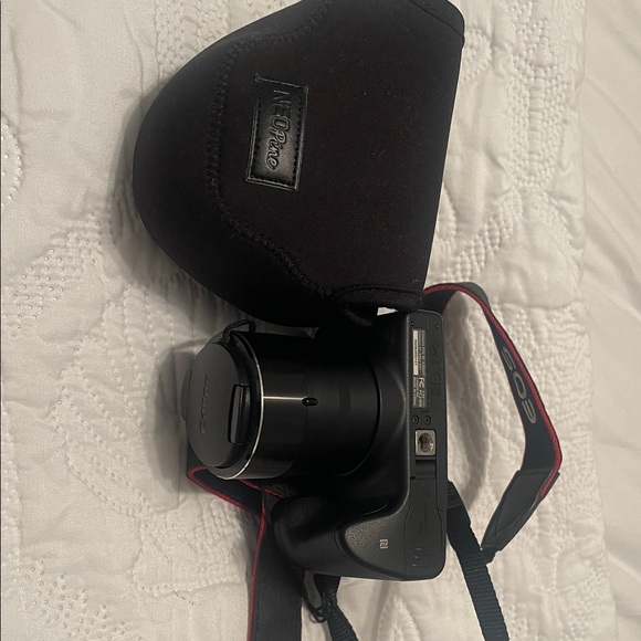 Canon Black Camera with Protective Case